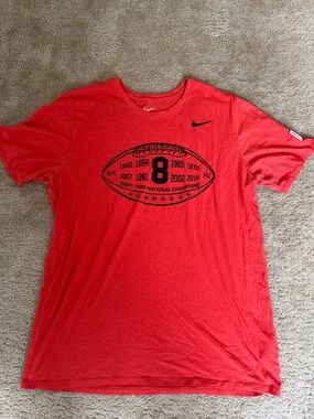 Nike Men’s Red Ohio State Football T-Shirt